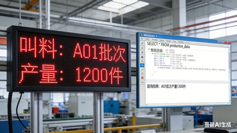 LED-SQL对接ERP自动查询显示系统